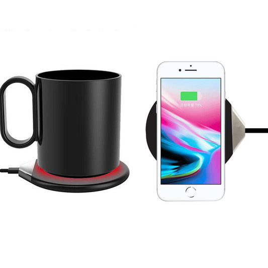 USB Coffee Mug Warmer with Wireless Charger