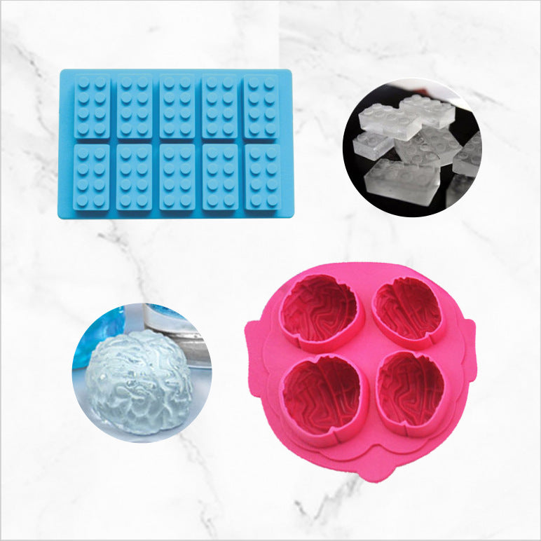 Silicone Brain Ice Mold Tray