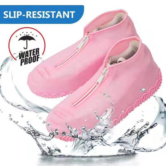 Silicone Waterproof Shoe Covers with Zipper