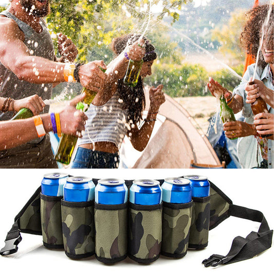 Adjustable 6 Pack Beer Belt Holder