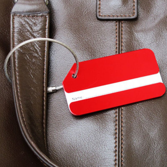 Square Aluminum Alloy Travel Luggage Tag