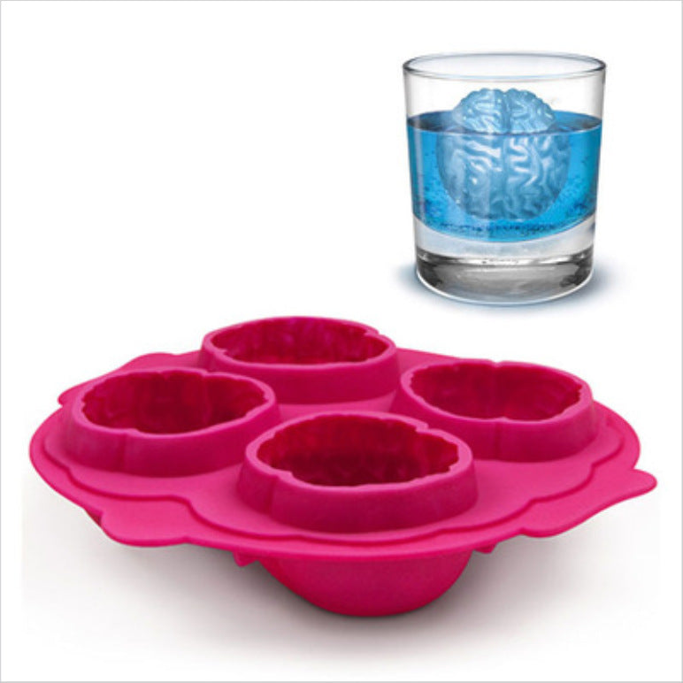 Silicone Brain Ice Mold Tray