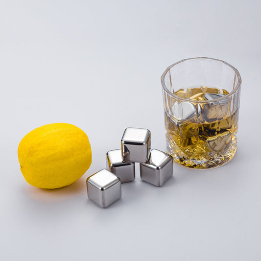 4-Piece Stainless Steel Ice Cubes Set