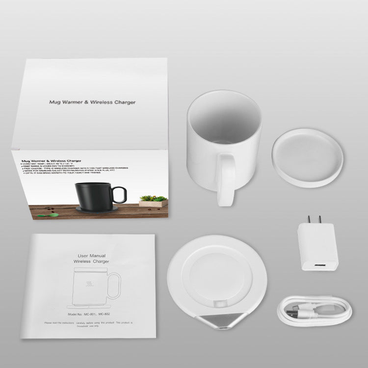 USB Coffee Mug Warmer with Wireless Charger