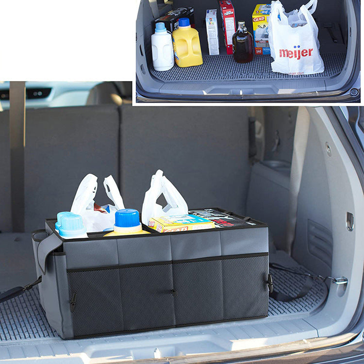 Collapsible, Multi-Compartment Automotive SUV Car Organizer