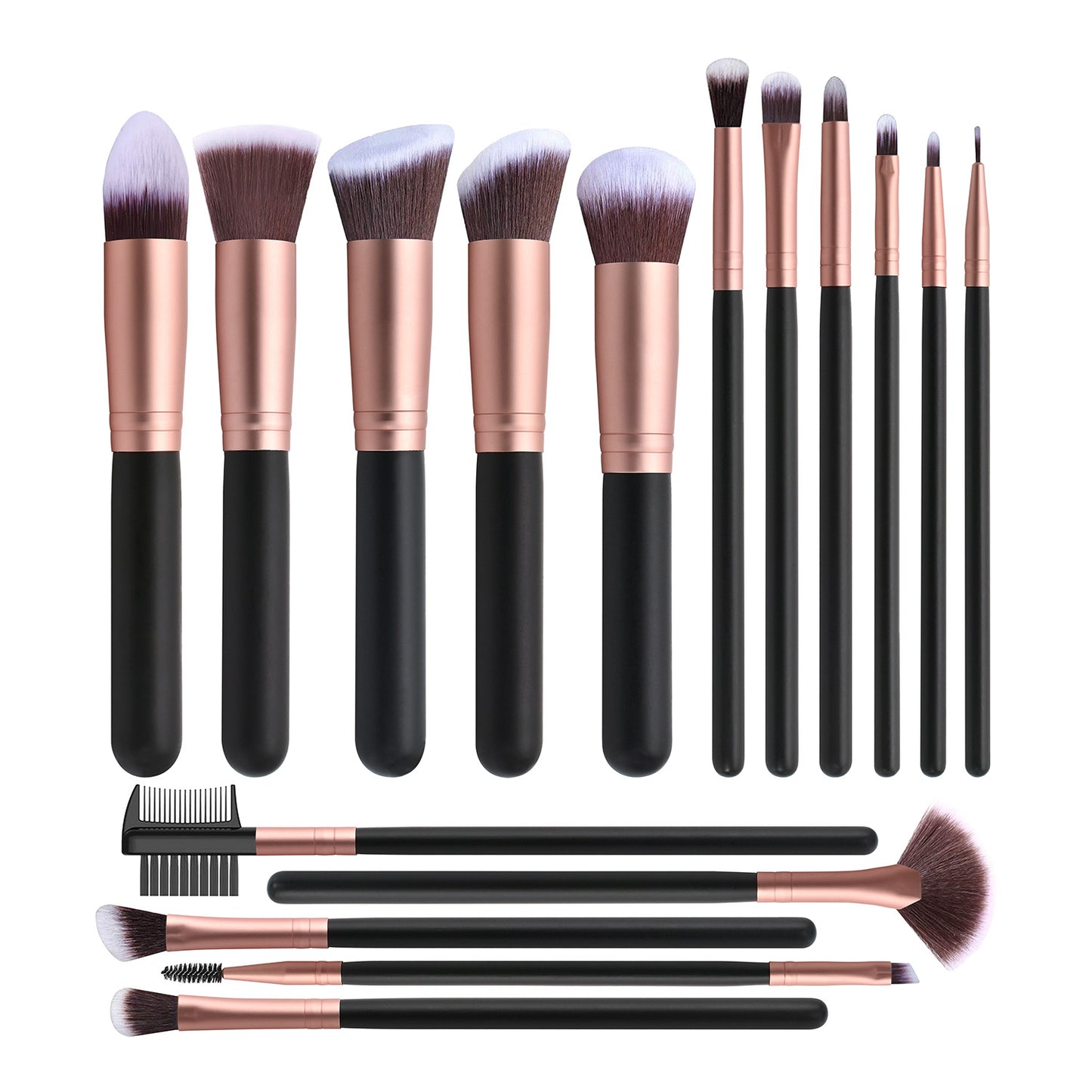 16pcs Eye shadow Makeup Brushes Set with Leather Case