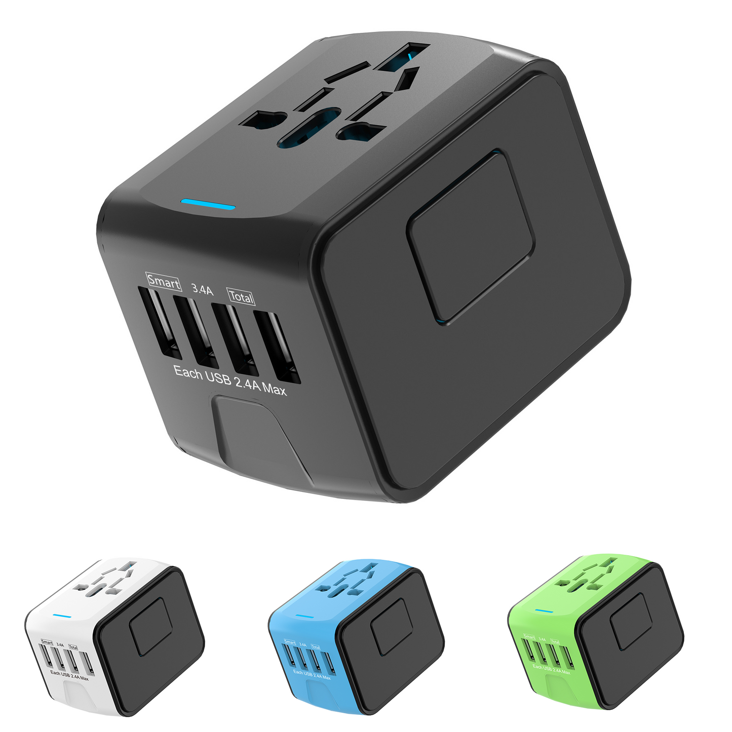 Universal Travel 4 USB Port Adapter