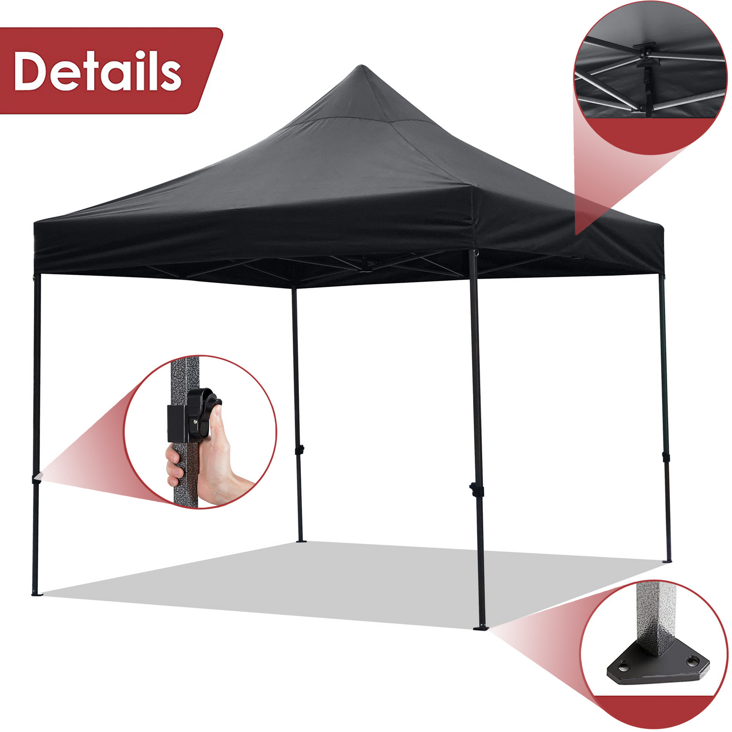 10' Outdoor Canopy Tent with 4 Sandbag